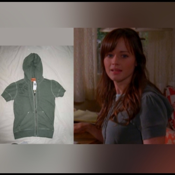 Juicy Couture | Vintage grey Short Sleeve Hoodie. ASO Gilmore Girls Rory. - Picture 3 of 13